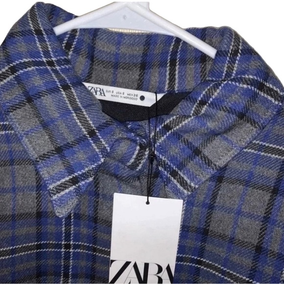 NWT Zara Plaid overshirt (Blogger Fav.) - Picture 10 of 11